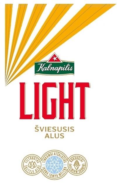 Prekės ženklas: Kalnapilis LIGHT ŠVIESUSIS ALUS